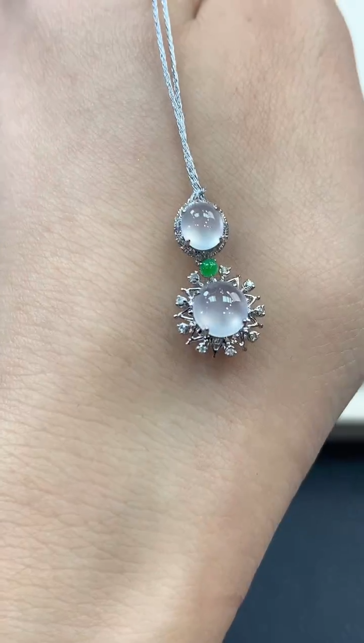 【闪购商品】翡翠吊坠(不含链)18K金镶嵌B18多样性一件发货