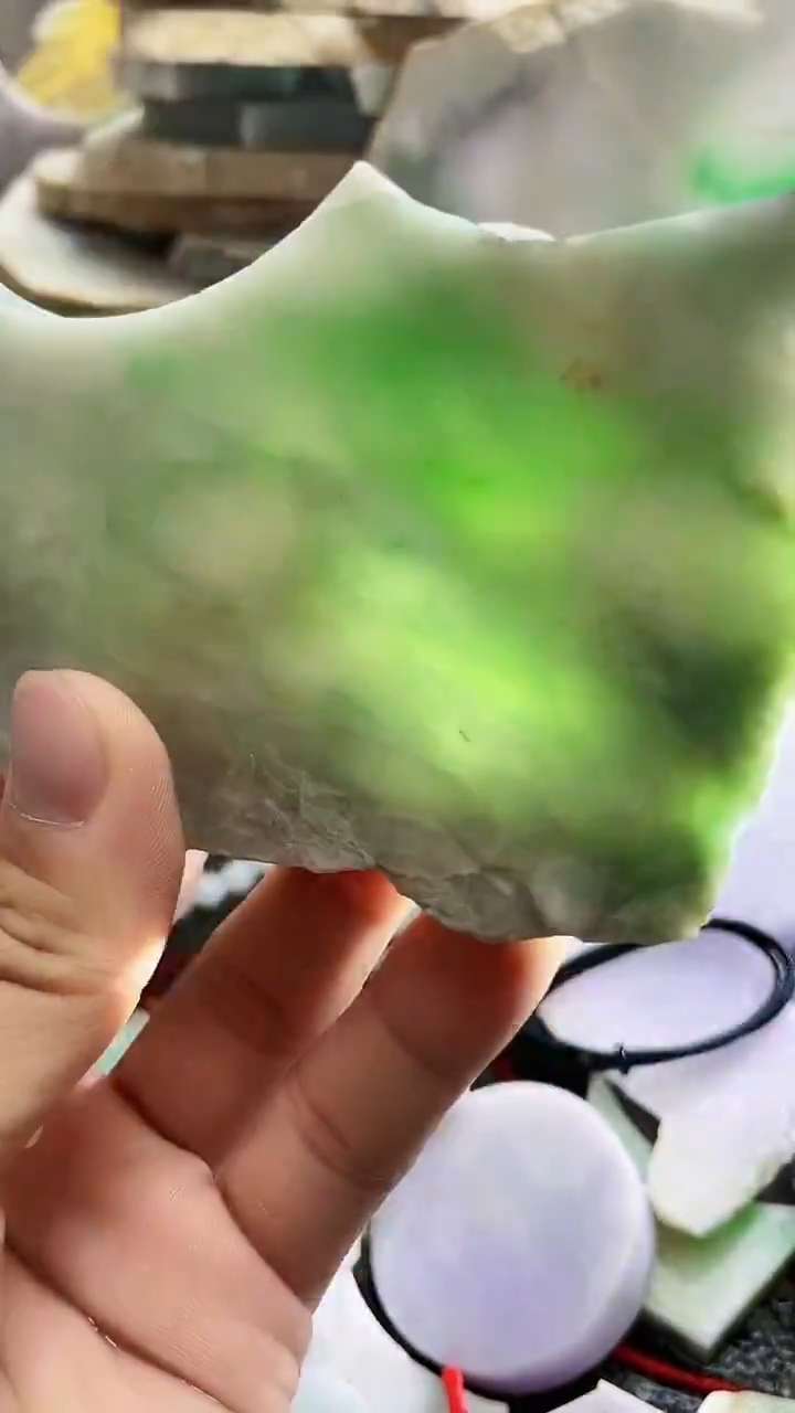 裸石翡翠天然A货翡翠板料