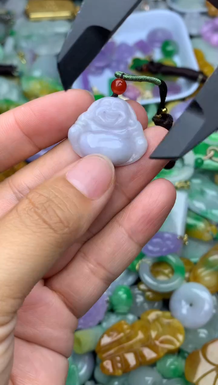 颈饰未镶嵌翡翠天然缅甸翡翠吊坠