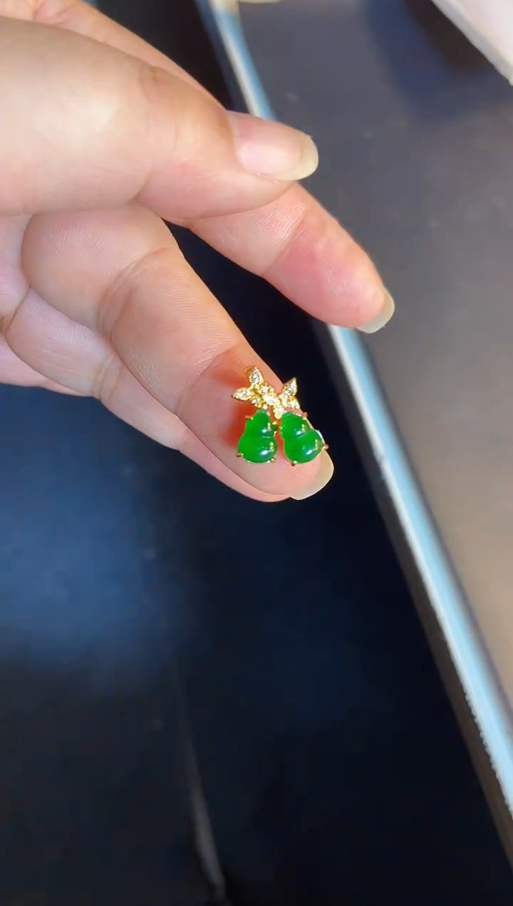 吊坠(不含链)银S925镶嵌翡翠1