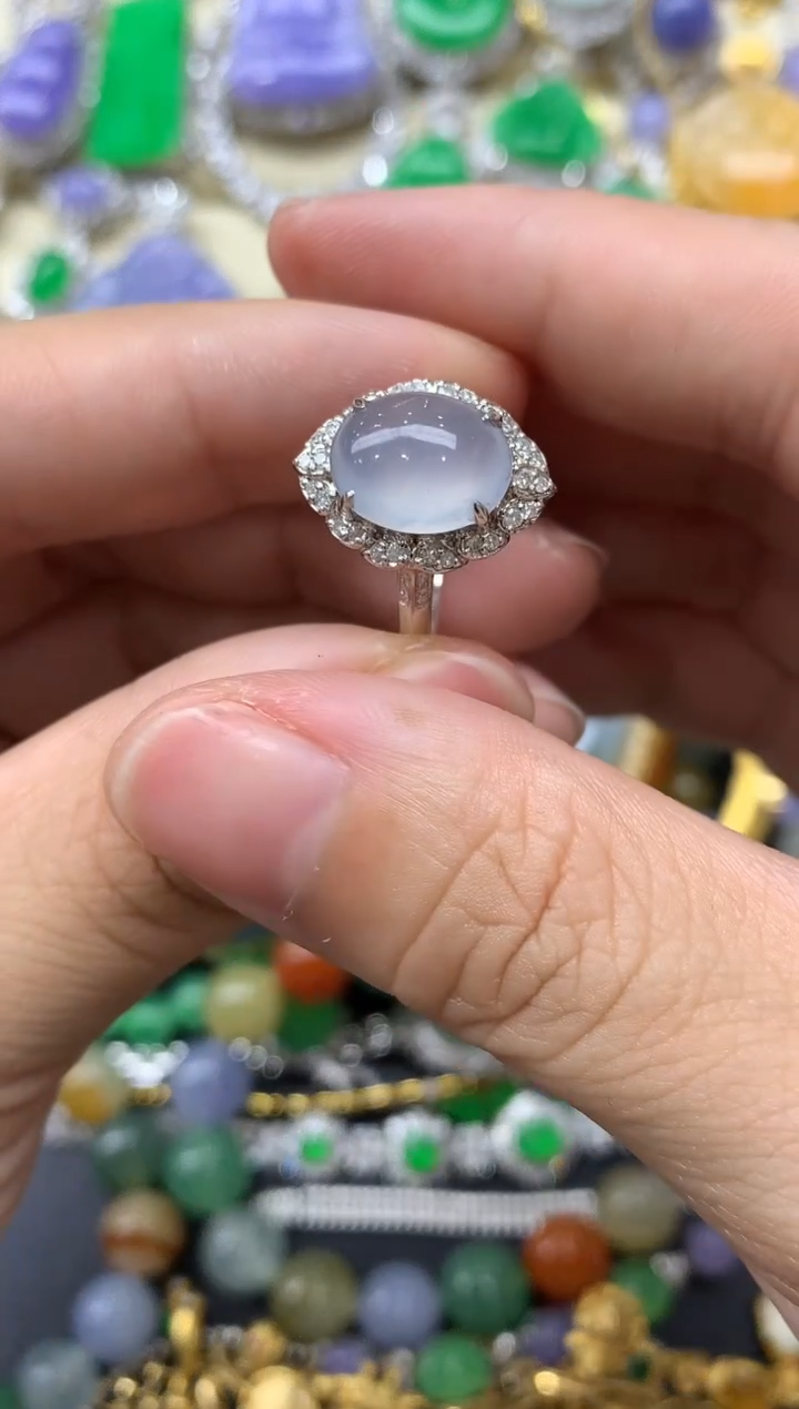 【闪购商品】翡翠戒指18K金镶嵌502-中国好珍宝