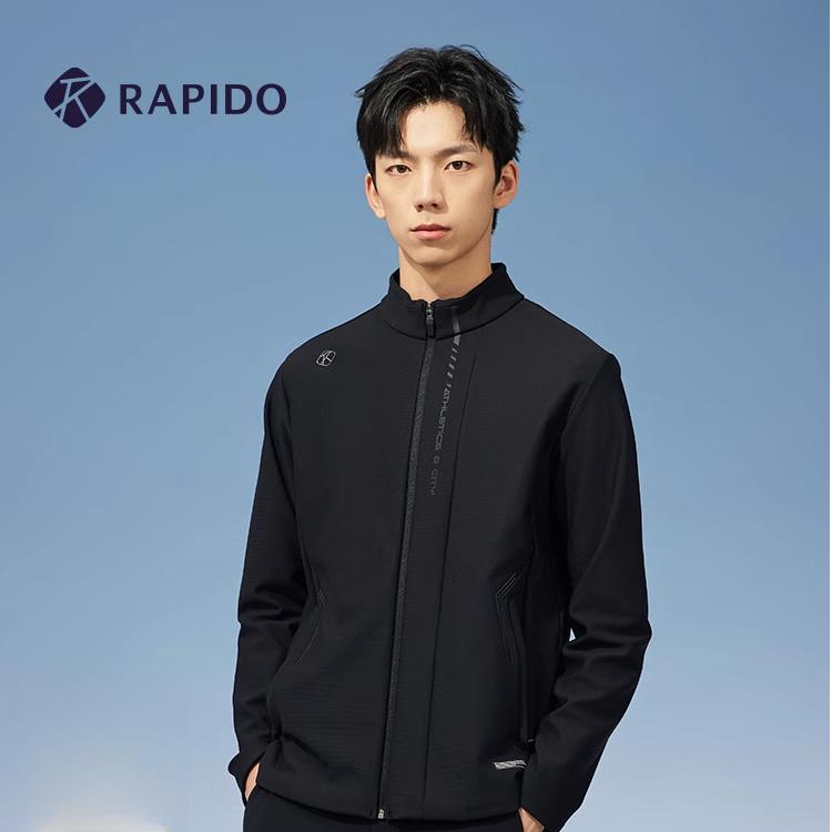 【秋冬穿搭】RAPIDO雳霹道新款男士磨毛商务休闲运动夹克CN4976G05