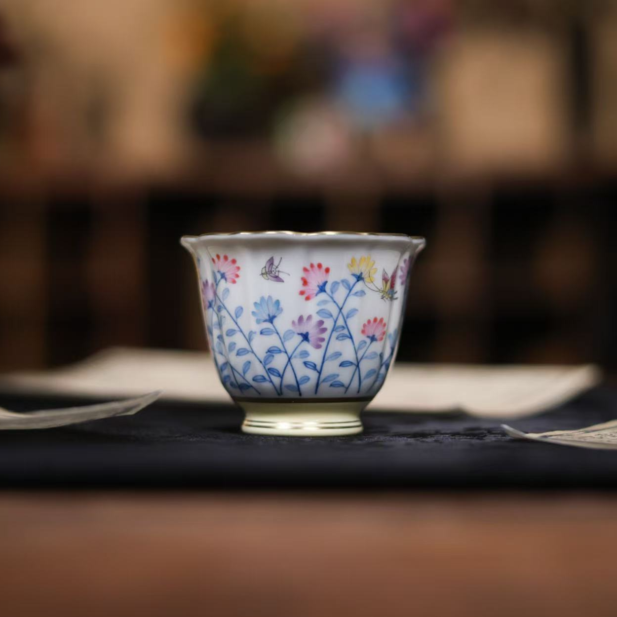阿茶  松花黄小雏菊菊瓣杯零配（华隐S1301）
