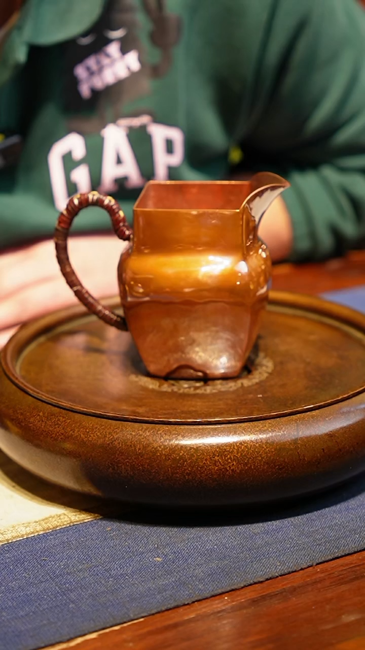 【闪购商品】300cc纯紫铜方形公道杯