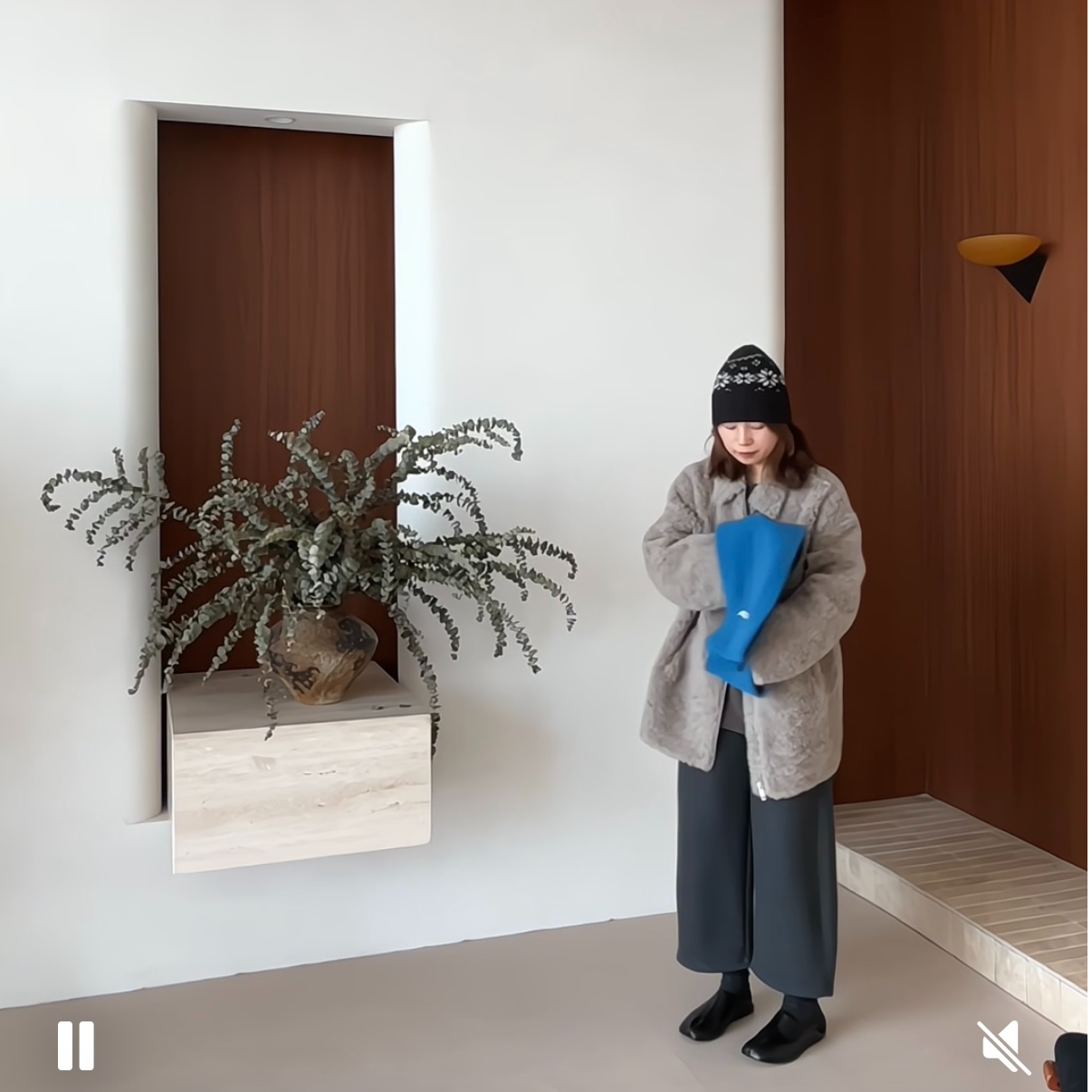 【雅典女郎】HANI冬季新款100绵羊毛保暖外套Y227