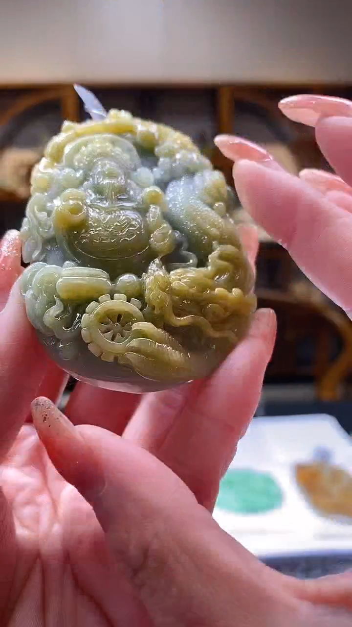 【闪购商品】定制翡翠未镶嵌36/0208/W/财神