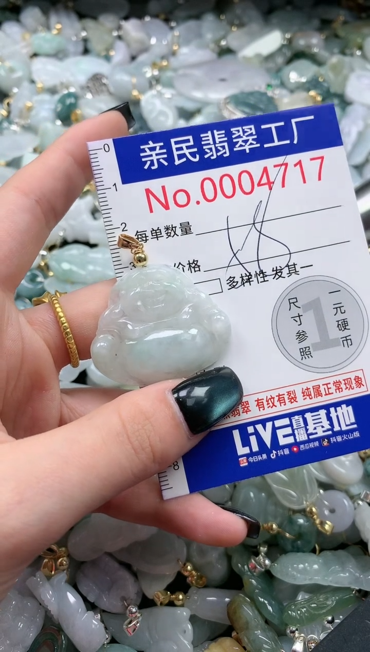 翡翠未镶嵌吊坠(不含链)4717