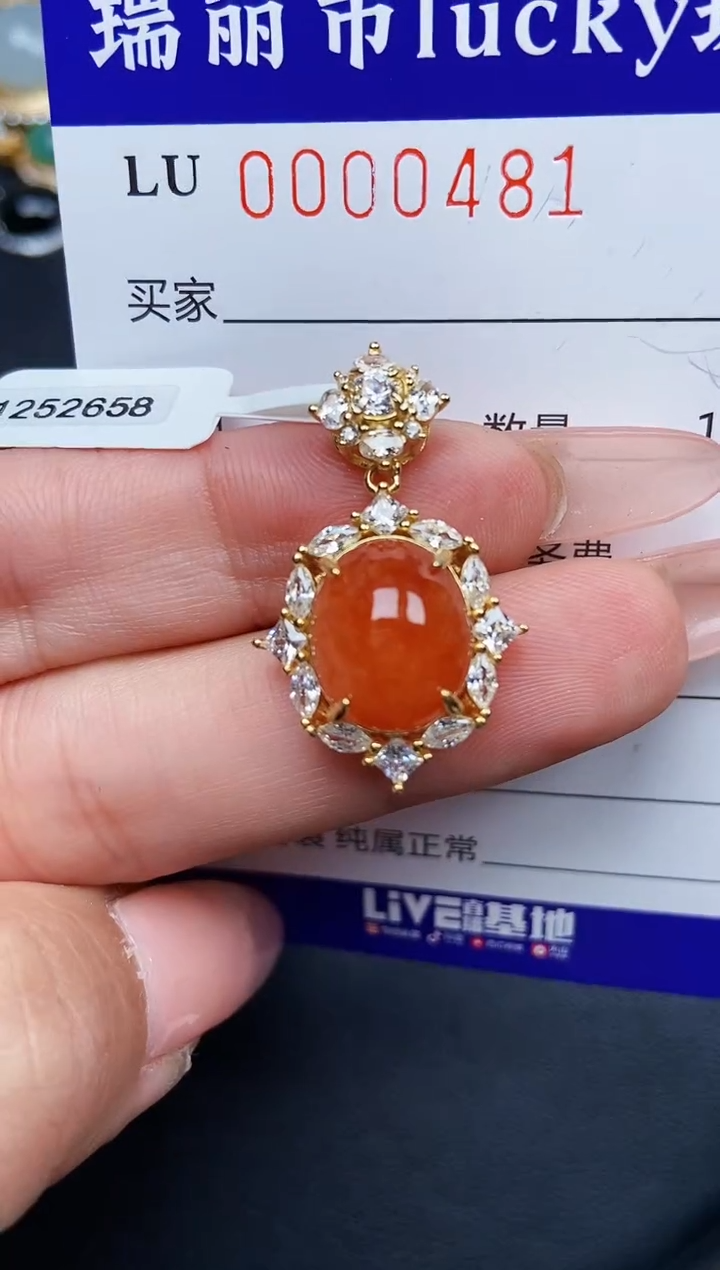 【闪购商品】翡翠颈饰银S925镶嵌0481