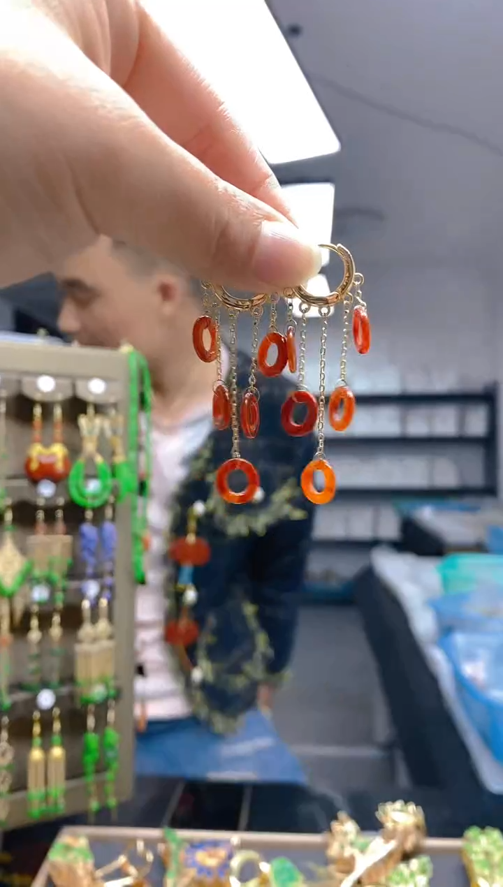 【闪购商品】翡翠耳饰合金0394翡翠耳包