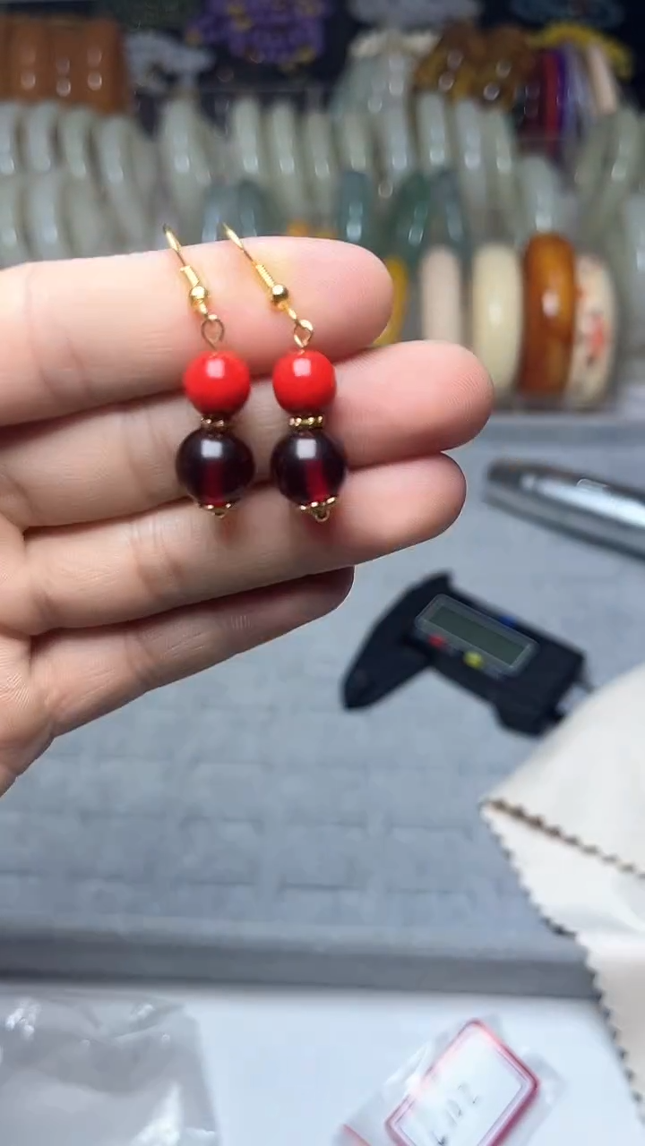 【闪购商品】琥珀手链未镶嵌耳钩