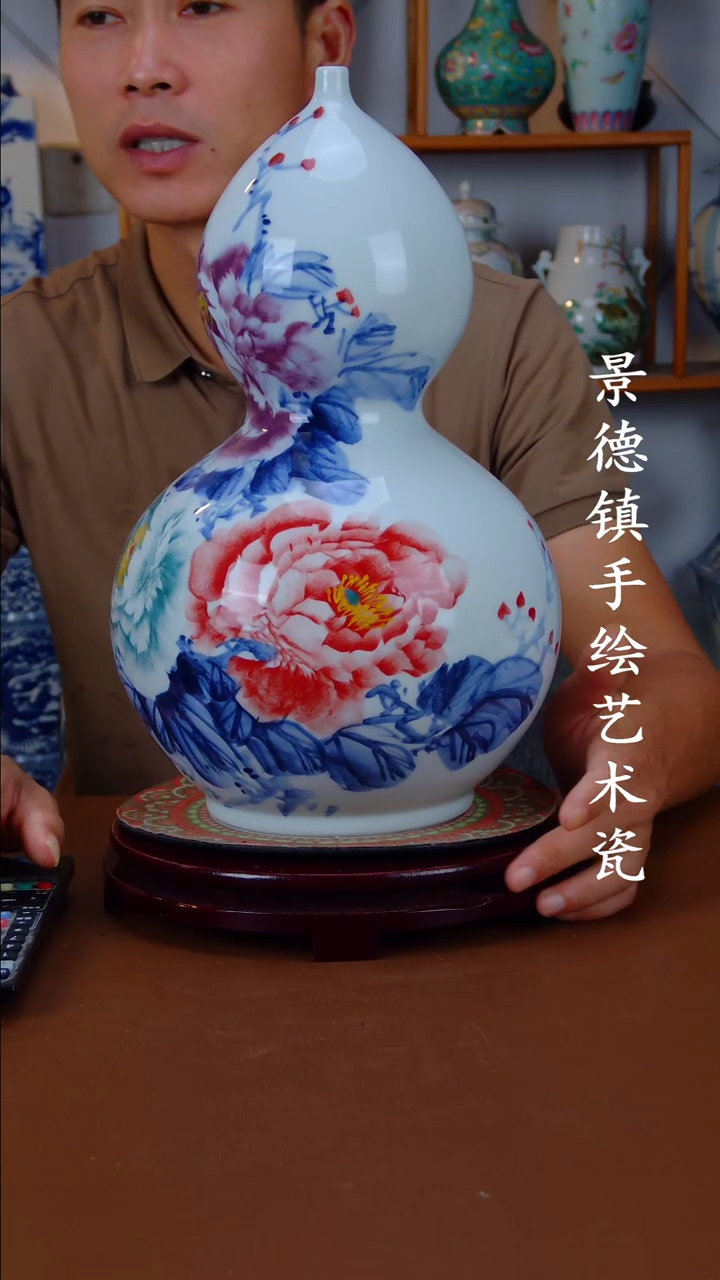 现代景德镇手工手绘陶瓷摆件14