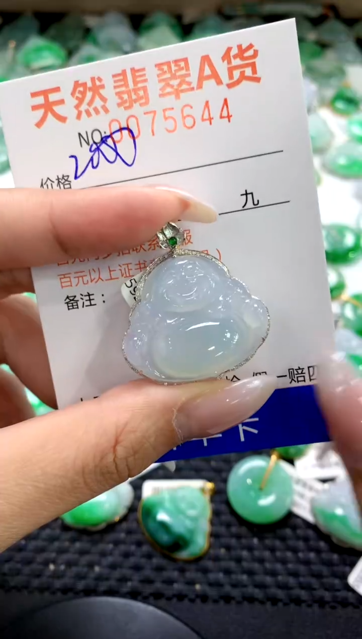 翡翠18K金镶嵌颈饰1111111111111111