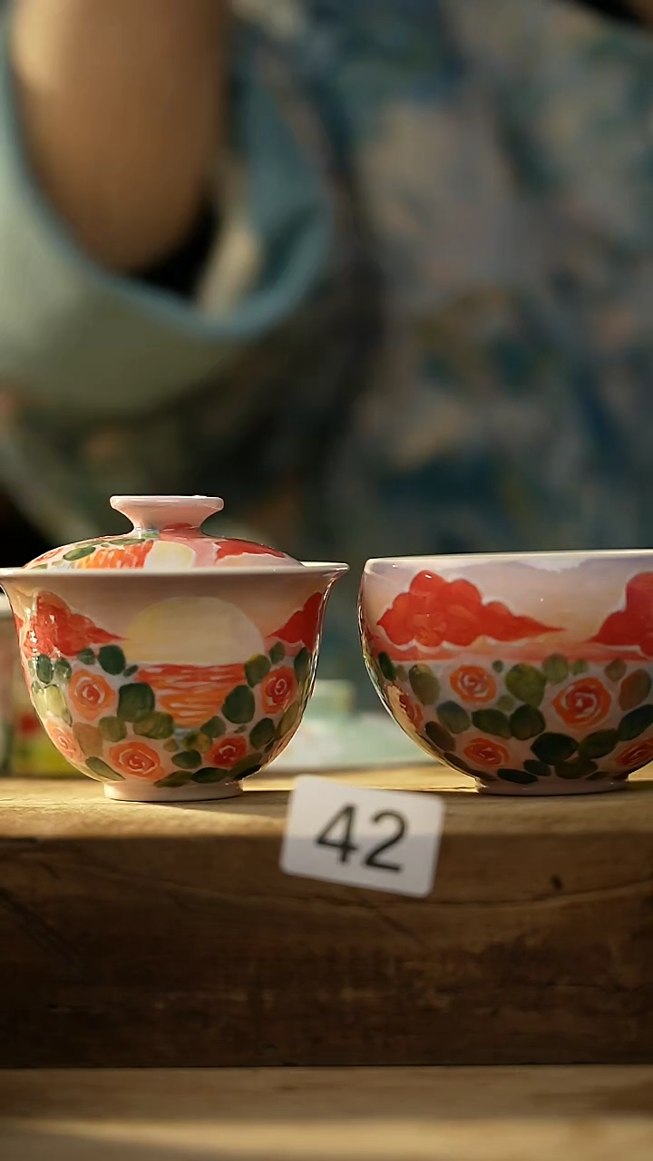 【闪购商品】瓷片油画风·彩绘·设计师石一款