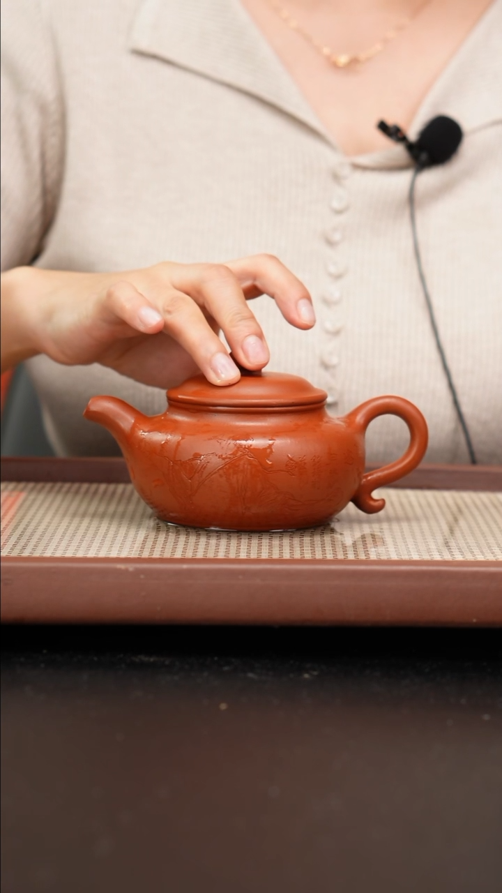 【闪购商品】紫砂茶壶全手工铁芯朱泥仿古刻绘270