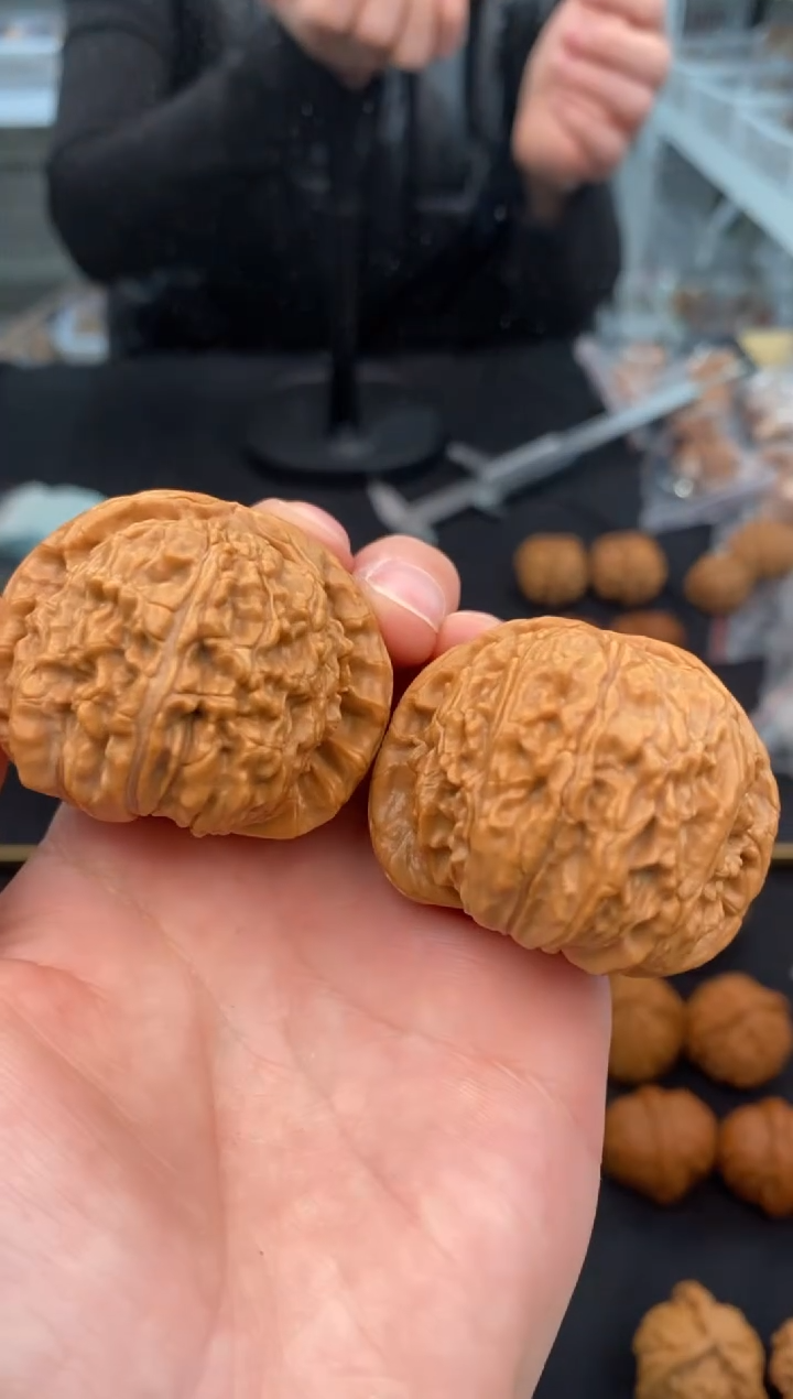 【闪购商品】文玩核桃把件白狮子43-t660