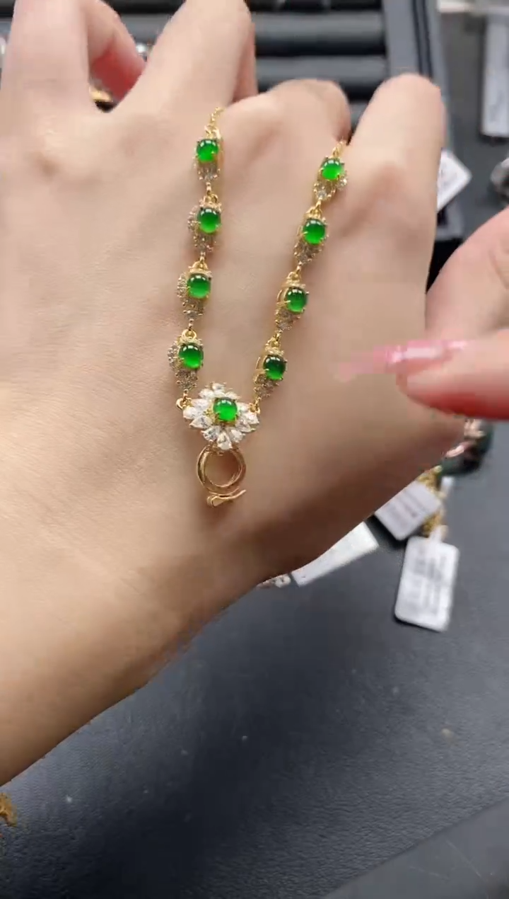 【闪购商品】翡翠戒指银S925镶嵌1111-