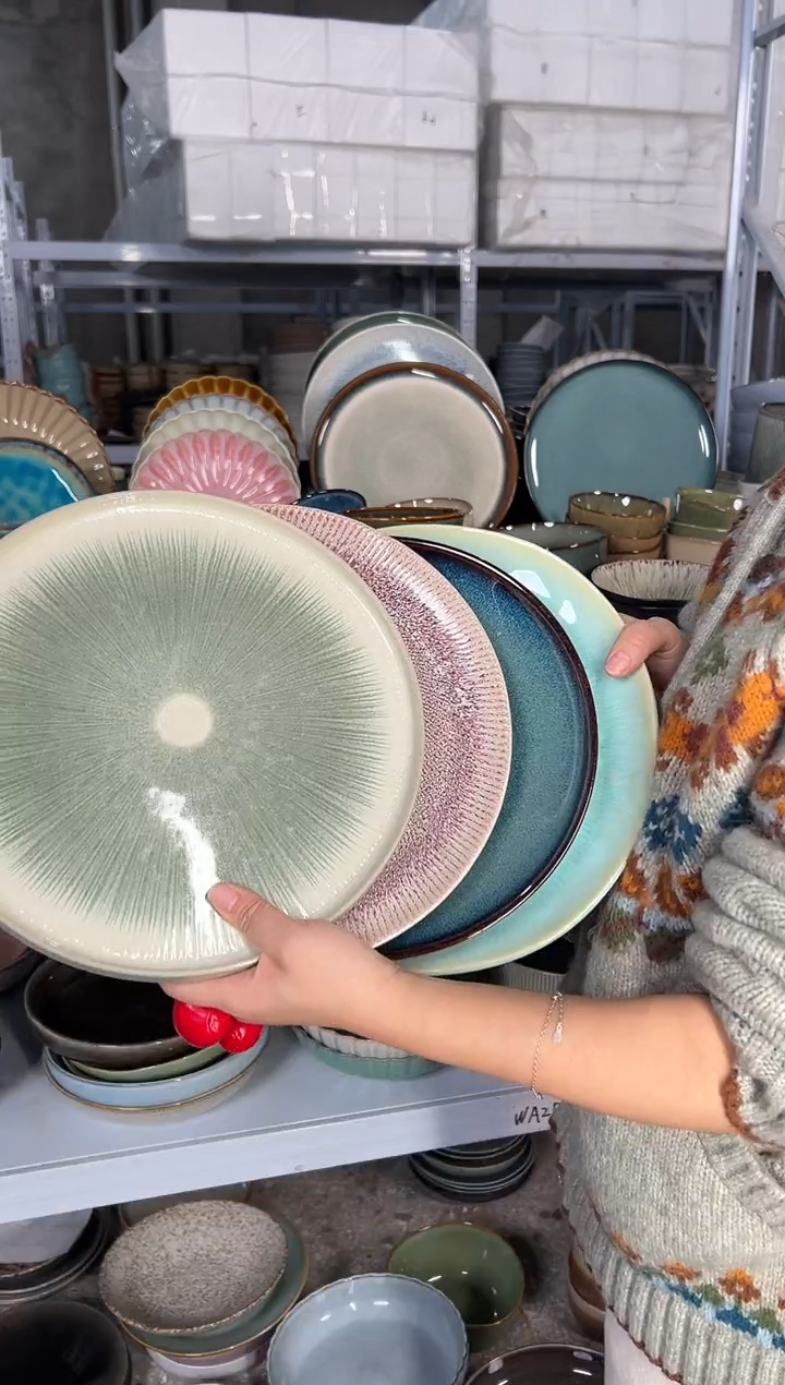 陶瓷外贸尾货瑕疵满20包邮X4大盘