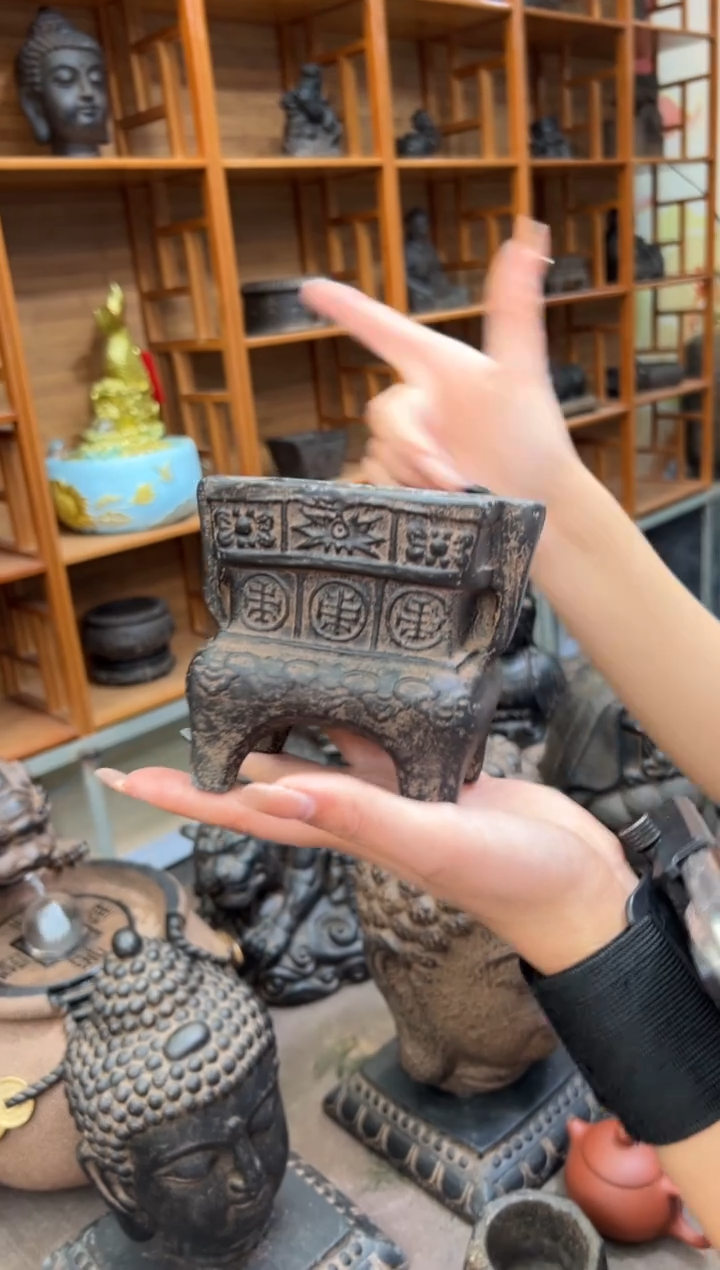 陶土【火山泥】小香炉