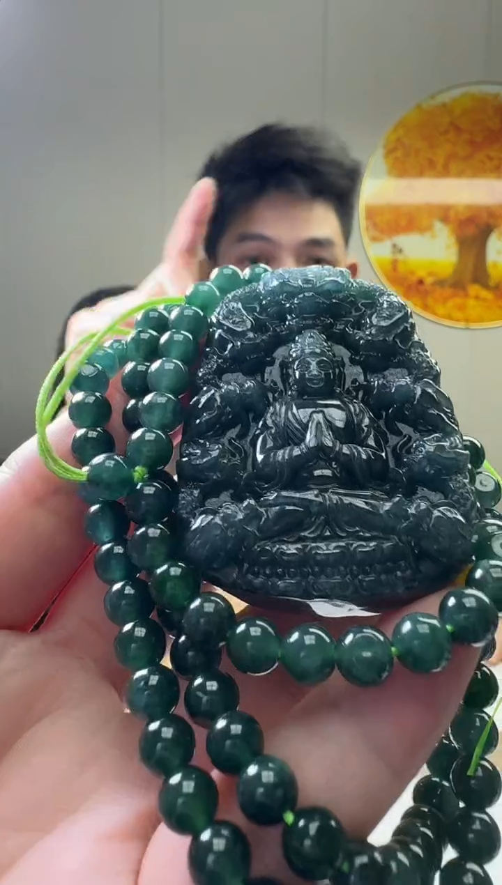 颈饰未镶嵌翡翠天然A货翡翠  多样性随机发其一       