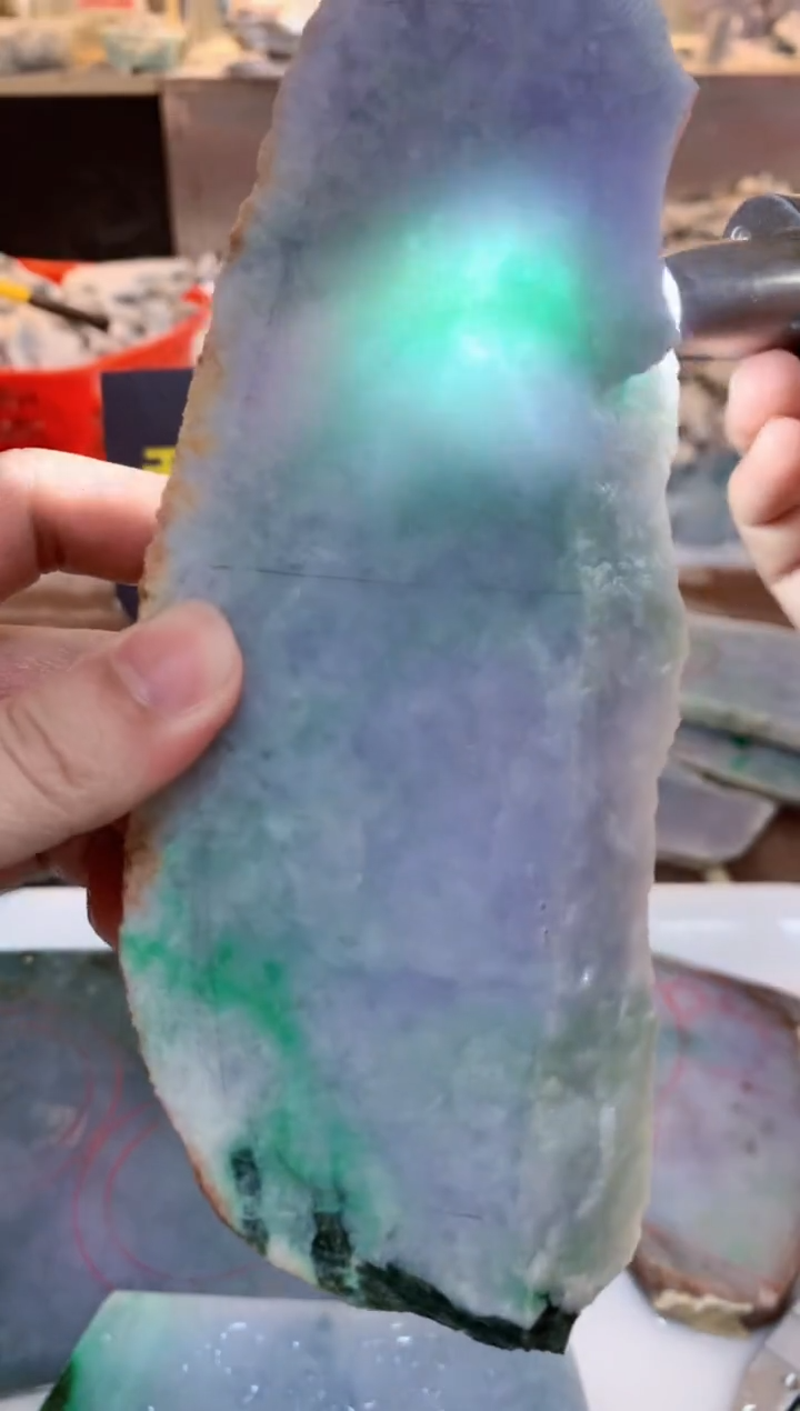 翡翠裸石0朗0翡翠珠宝796