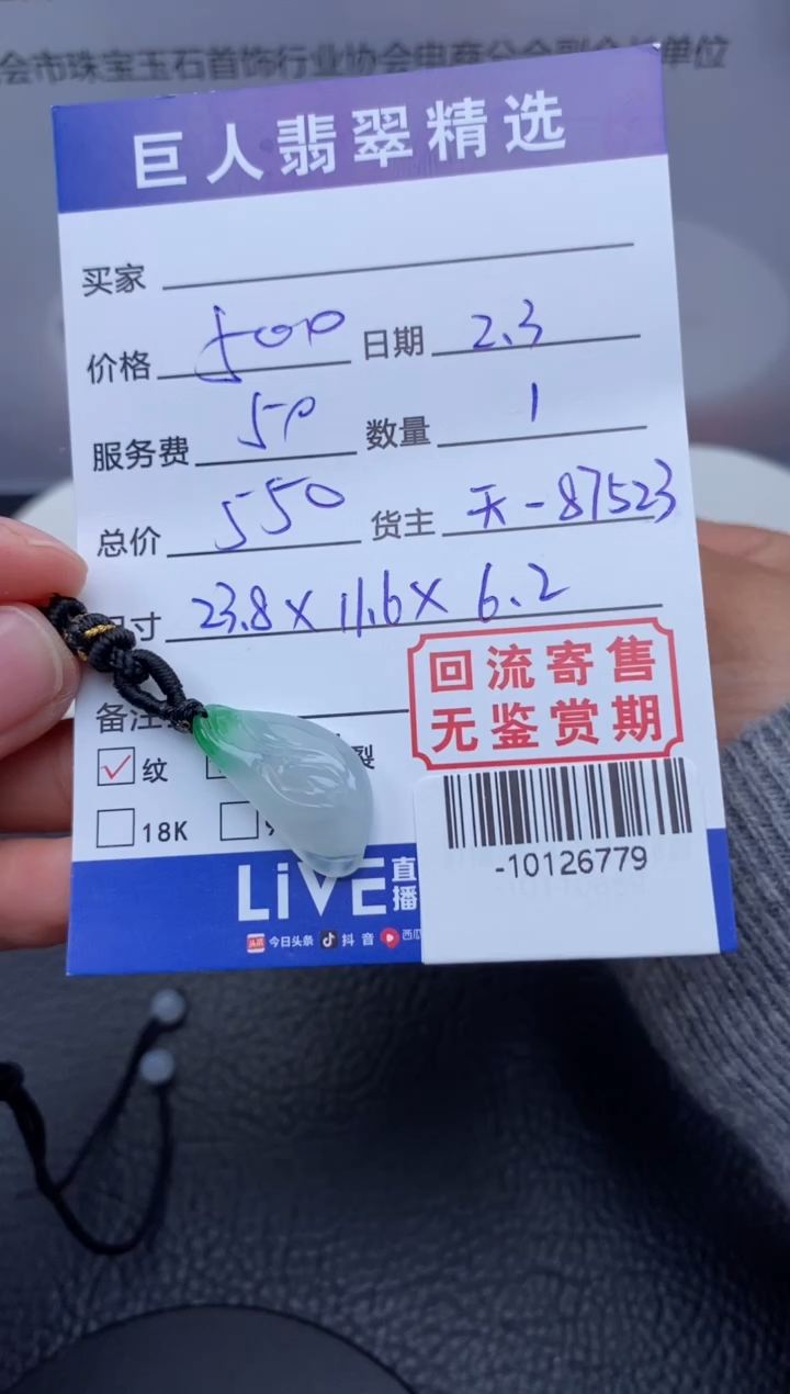 【闪购商品】翡翠颈饰未镶嵌多人-10126779