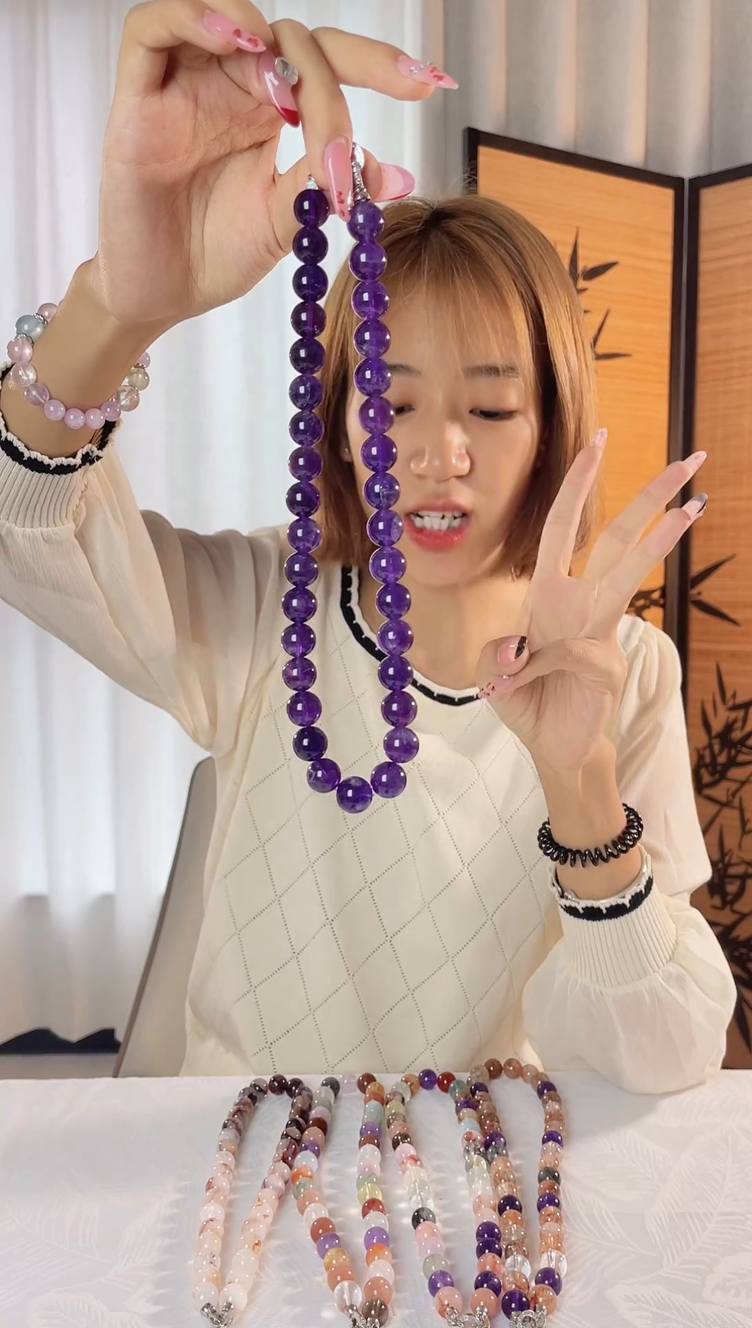 非金属无乌拉圭紫项链