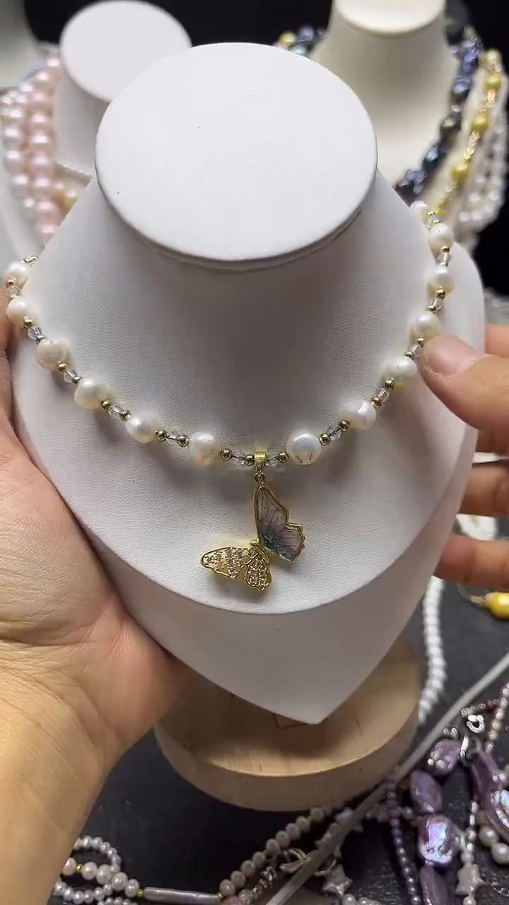 颈饰未镶嵌淡水珍珠多人