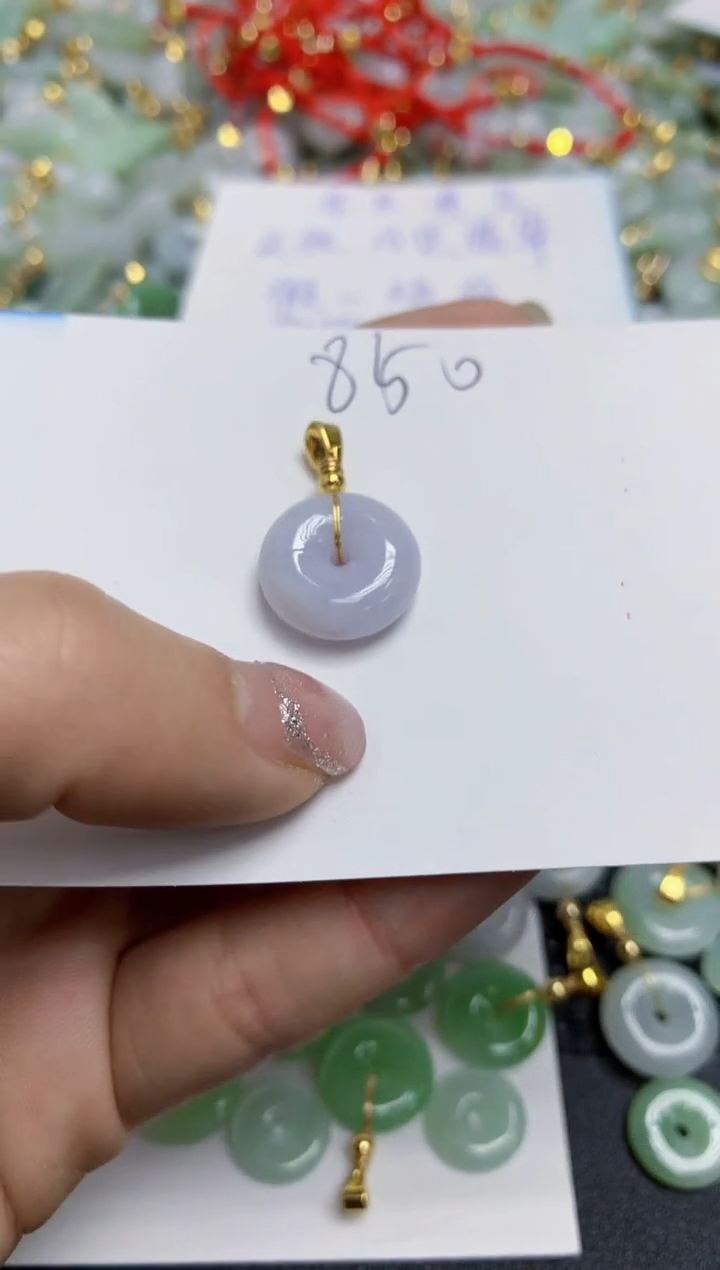 【闪购商品】翡翠颈饰合金天然翡翠A货