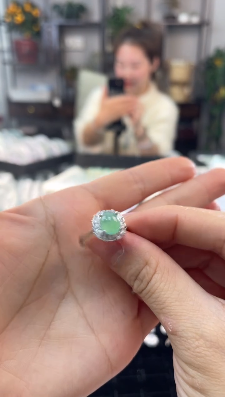 【闪购商品】翡翠戒指银S925镶嵌多样性发货  发一件