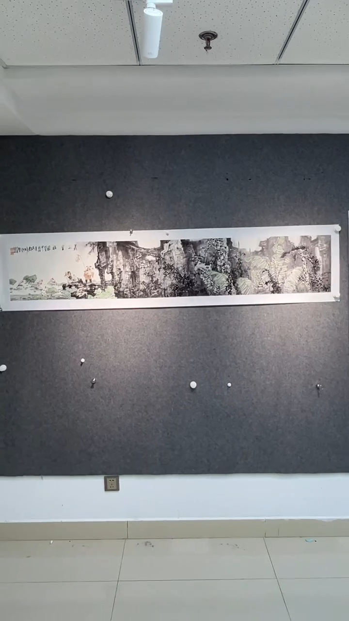 国画沈秋根老师六尺三开