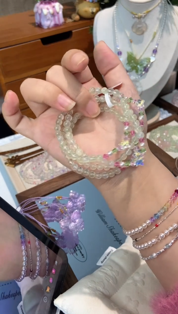 未镶嵌手串水晶孤品捡漏均匀瑕疵介意勿拍