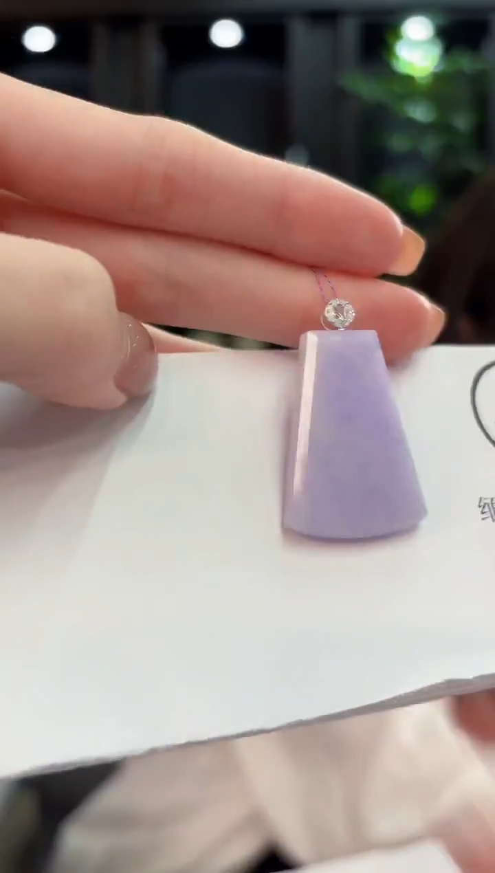 吊坠(不含链)18K金镶嵌翡翠  缅甸A货/支持复检/一件