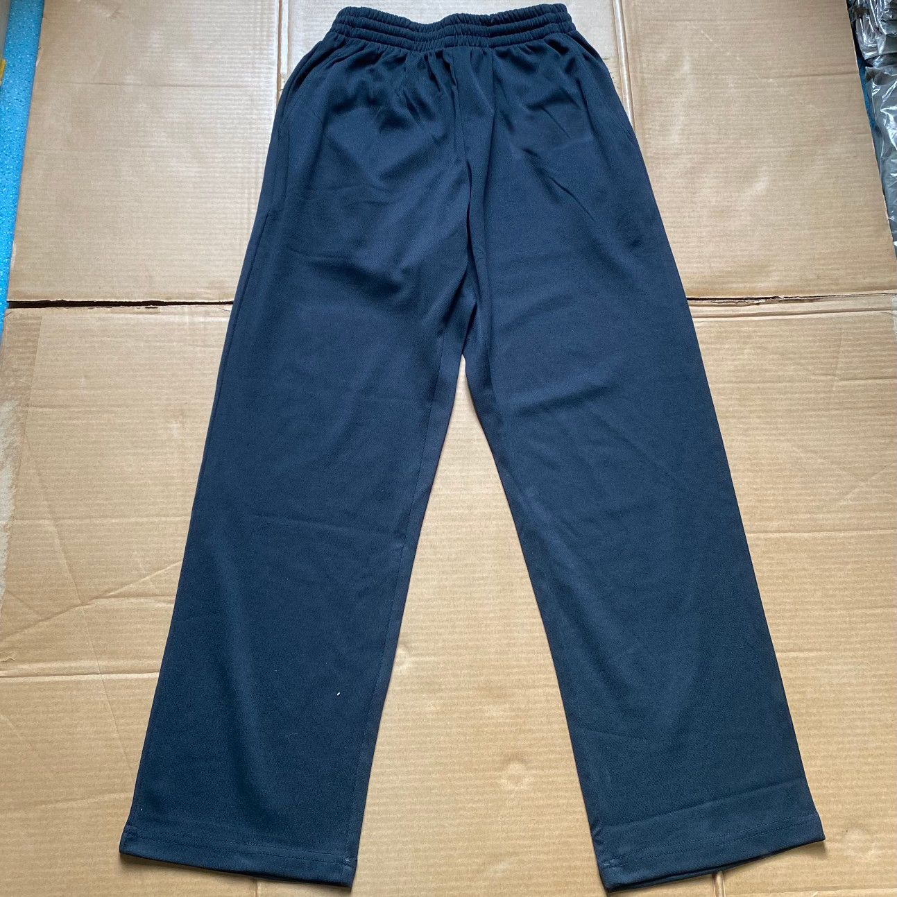 夏季长裤阔腿裤高腰薄款休闲裤直筒裤阔腿蓝色户外速干裤