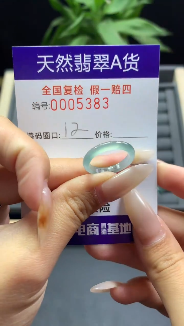 未镶嵌戒指翡翠天然  5383