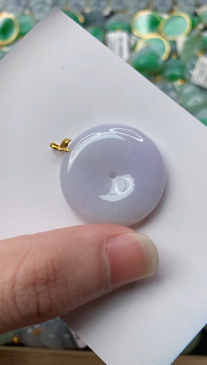 【闪购商品】翡翠颈饰18K金镶嵌72.........