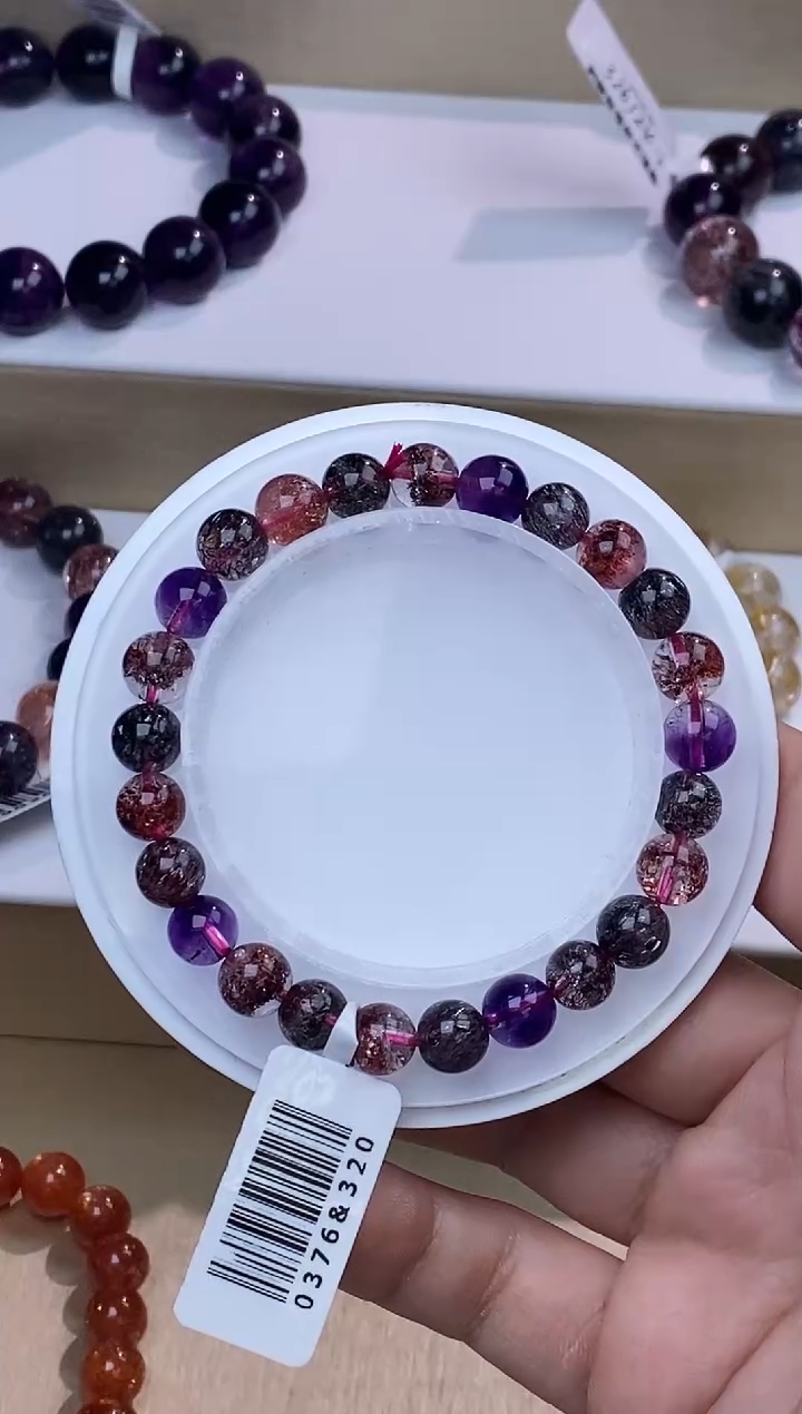 【闪购商品】水晶手链未镶嵌黑加仑超七7m+
