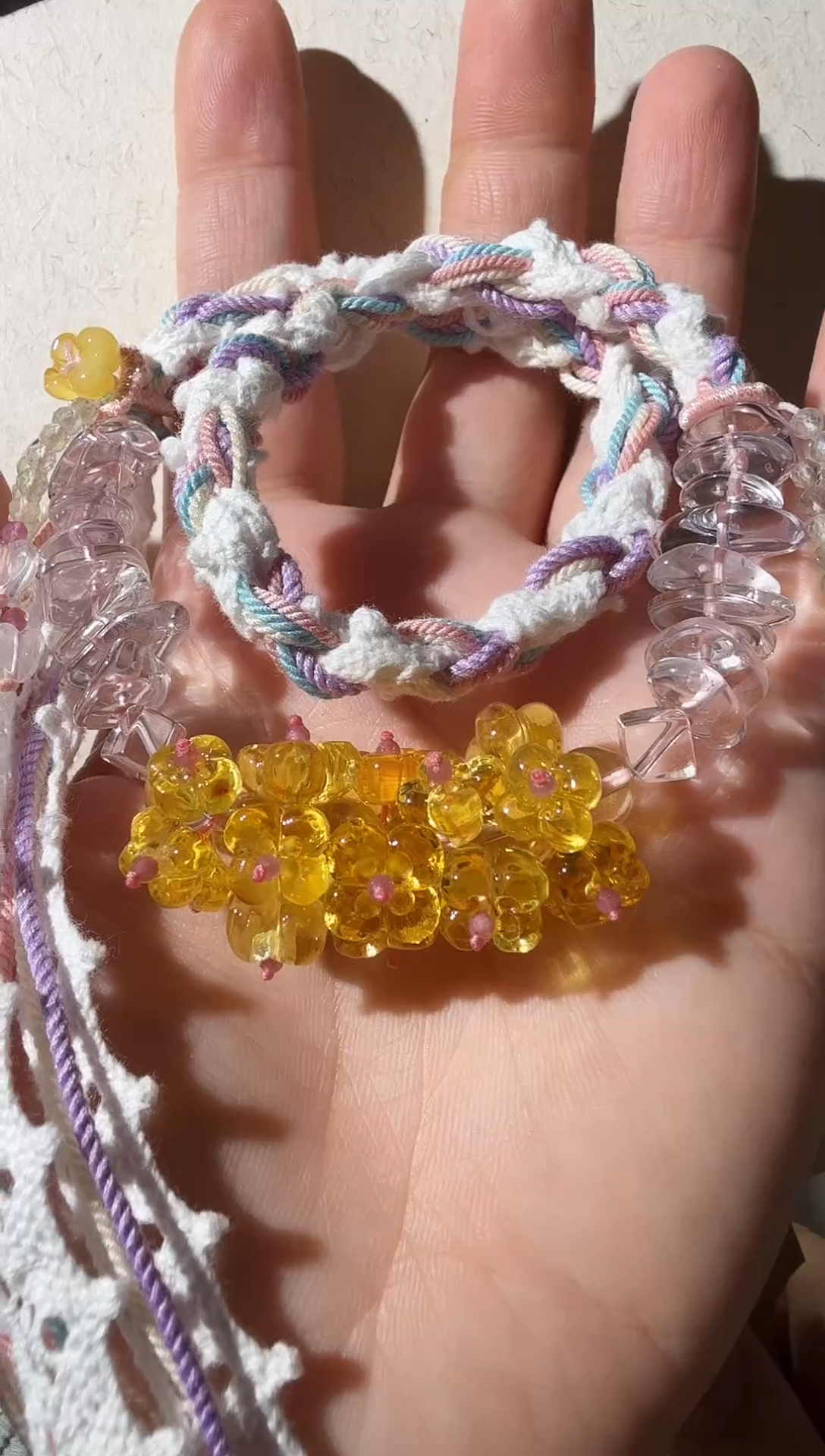 手链琥珀未镶嵌琥珀桂花水晶手链