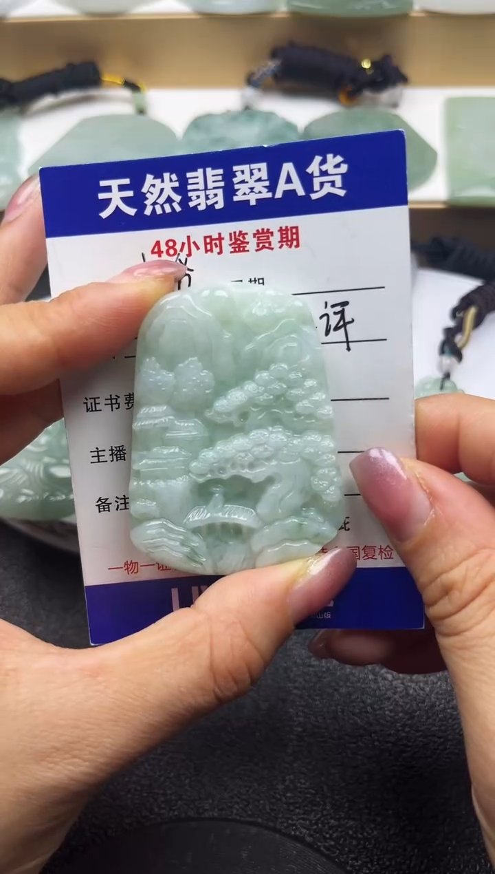 颈饰未镶嵌翡翠  