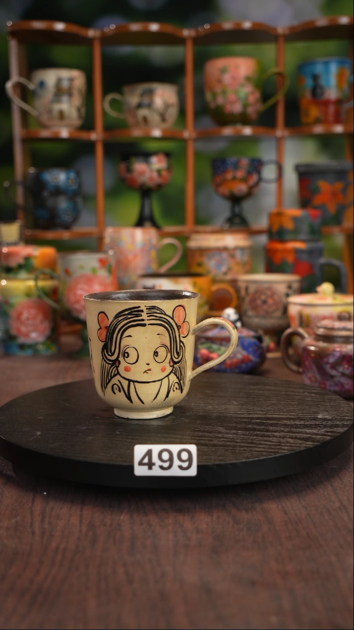 景德镇手绘陶瓷紫砂杯