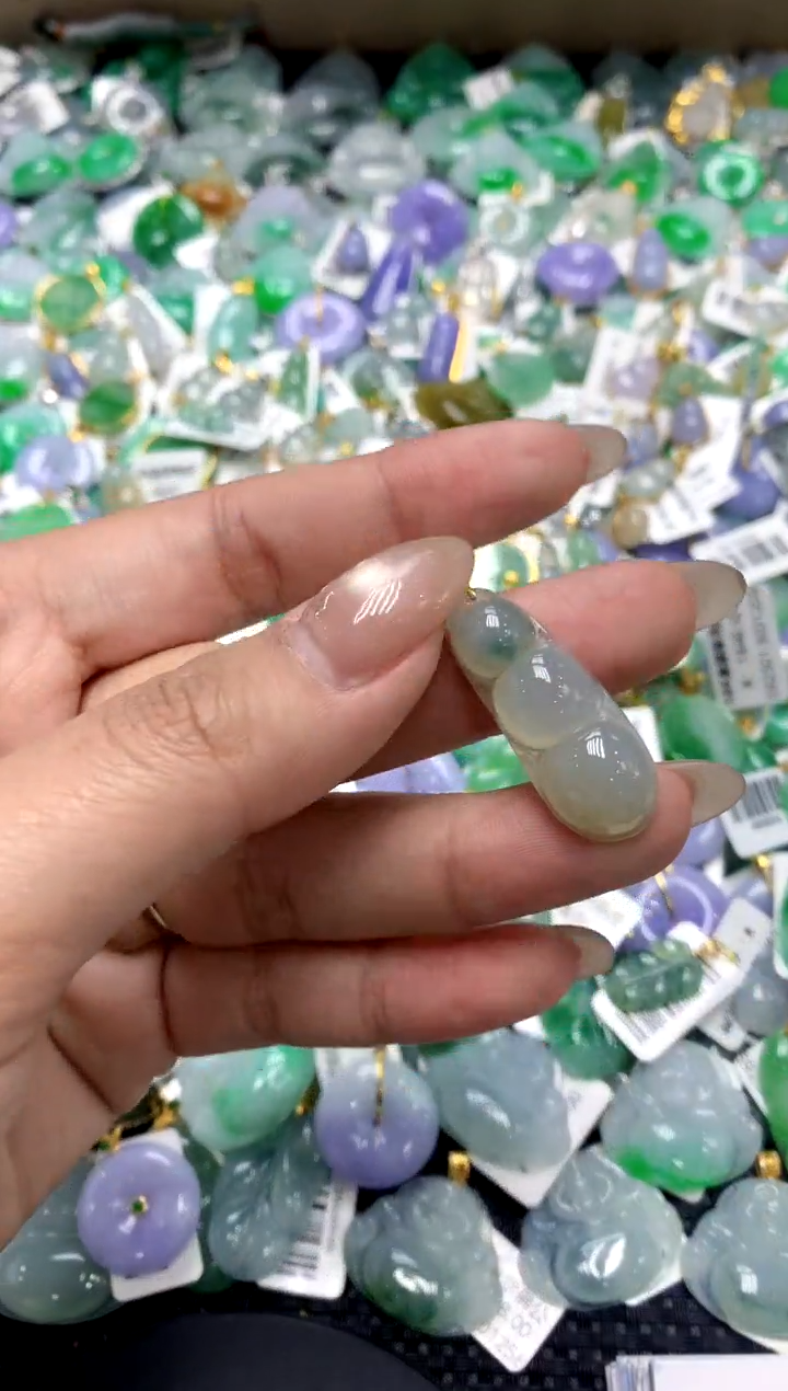 【闪购商品】翡翠颈饰18K金镶嵌1111111111111111