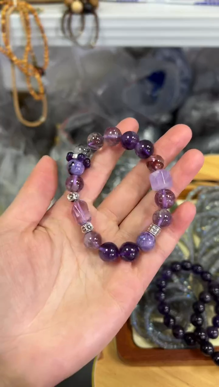 【闪购商品】水晶手链未镶嵌九紫离火多宝水晶手串[0247]