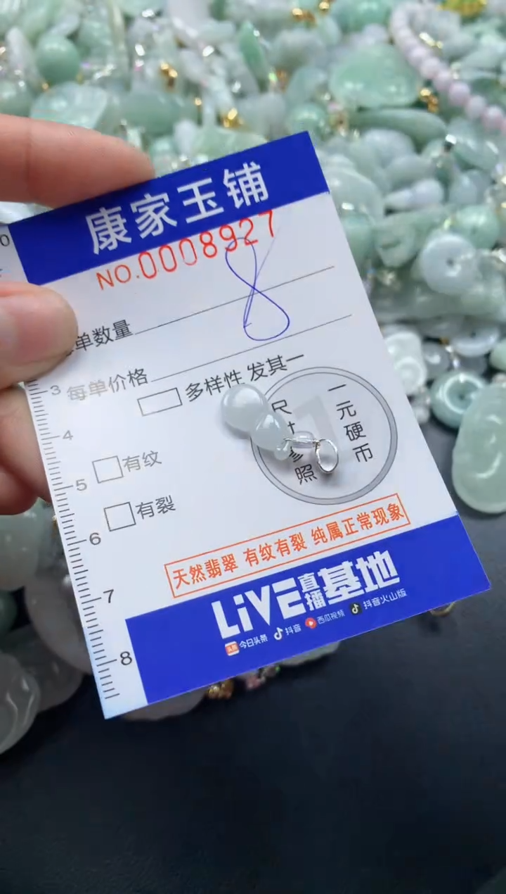 颈饰未镶嵌翡翠8927