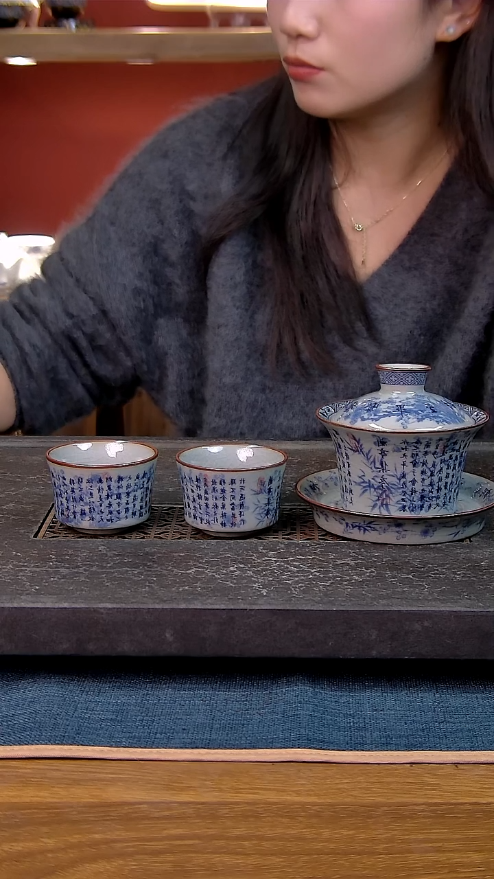 简装家用款3件套 老陶泥开片纹陶瓷茶具