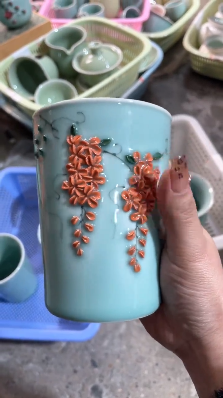 【闪购商品】纯手工 特价 微瑕 慧仙青瓷