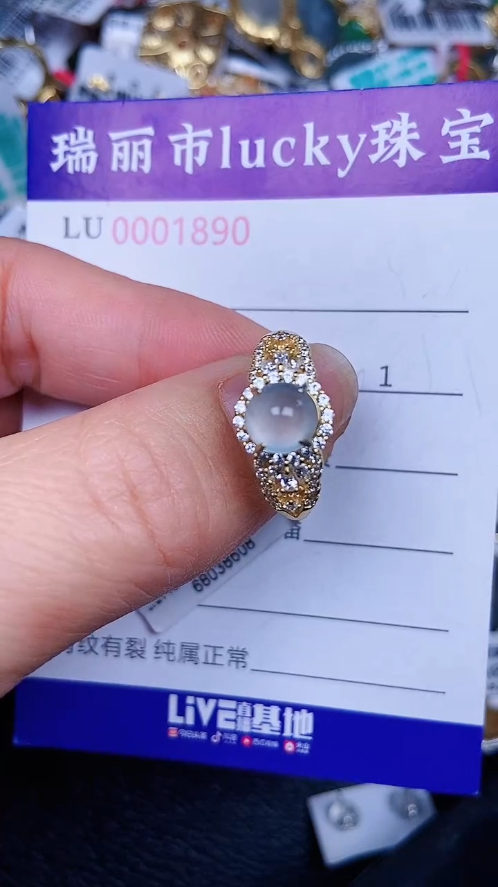 颈饰银S925镶嵌翡翠189+0