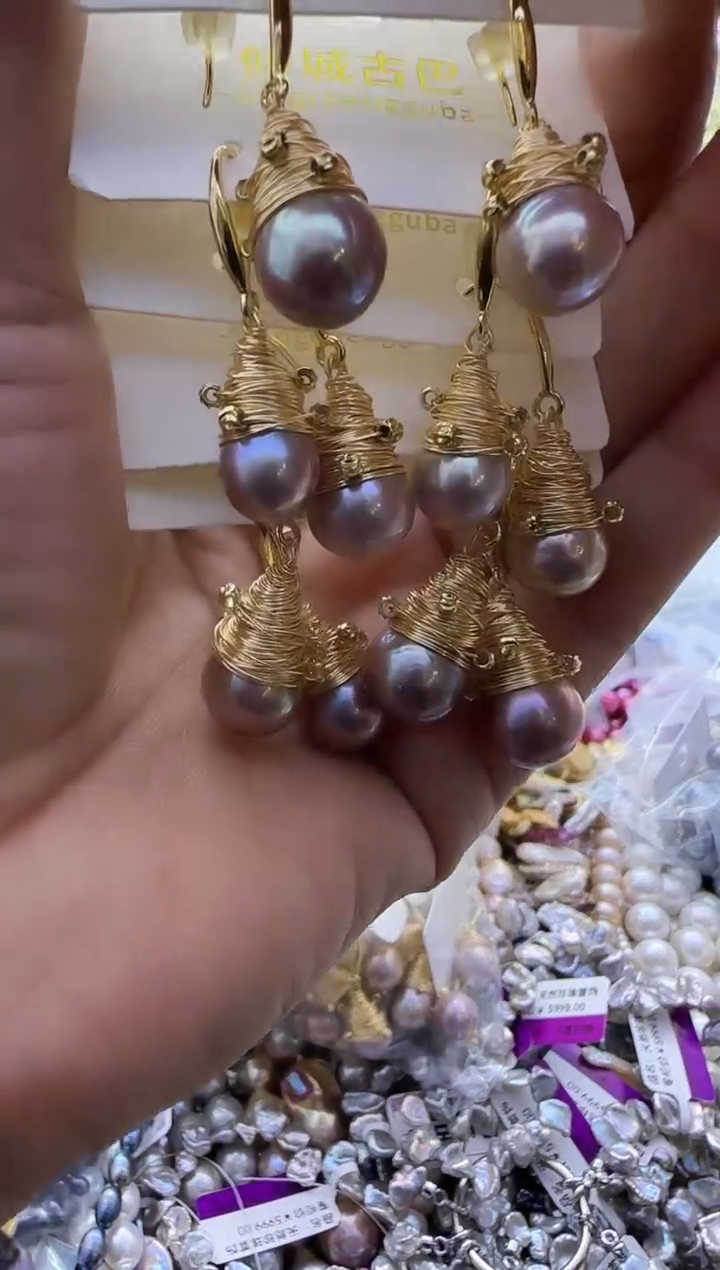 【闪购商品】淡水珍珠耳饰银S925镶嵌36多样性发货  发其一