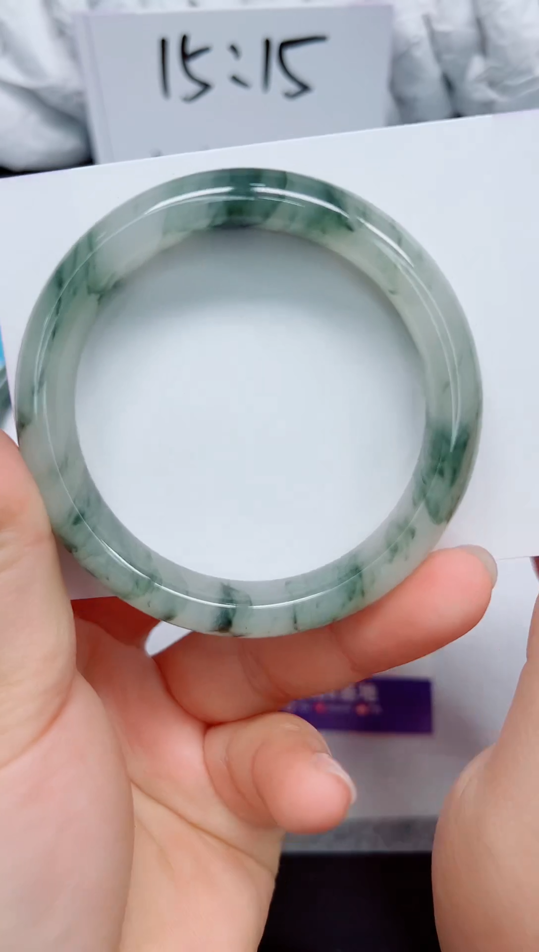 石英质玉手镯未镶嵌70--圈口：55.9