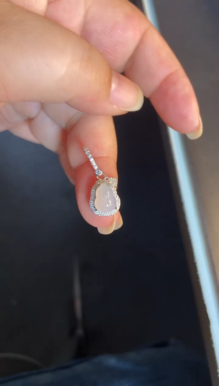 吊坠(不含链)银S925镶嵌翡翠1