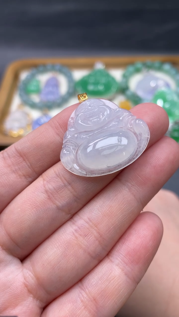 【闪购商品】翡翠颈饰18K金镶嵌69.........