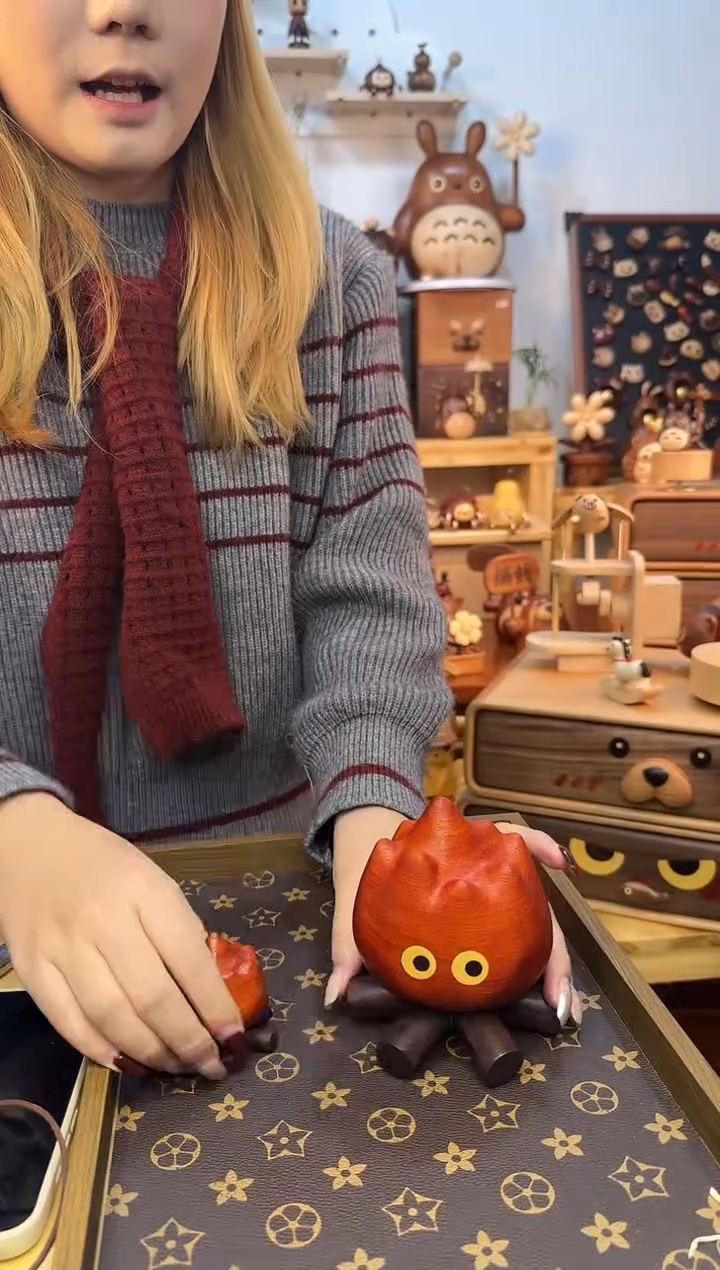 木大卡西法火焰摆件